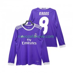 Nogometni Dres Real Madrid KROOS 8 2016 2017 Retro Muški Gostujući Dugim Rukavima