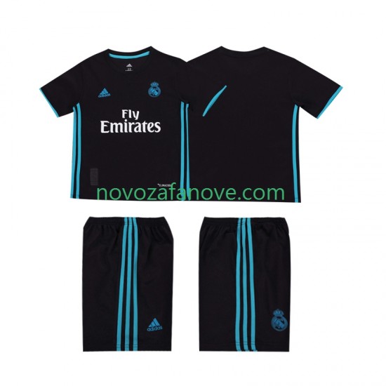 Nogometni Dres Real Madrid 2017 2018 Retro Dječji Gostujući Kratkih Rukava