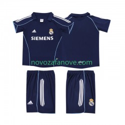 Nogometni Dres Real Madrid 2005 Retro Dječji Gostujući 2006 Kratkih Rukava