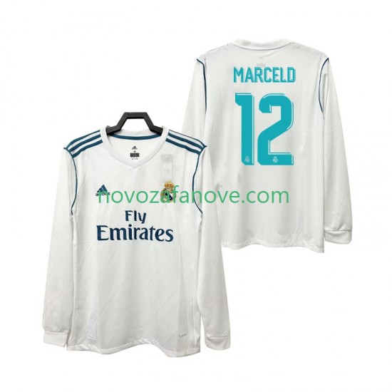 Nogometni Dres Real Madrid MARCELD 12 2017 2018 Retro Muški Domaći Dugim Rukavima