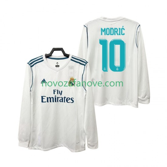 Nogometni Dres Real Madrid Modrić 10 2017 2018 Retro Muški Domaći Dugim Rukavima