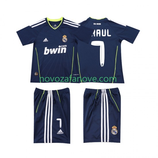 Nogometni Dres Real Madrid PAUL 7 Retro Dječji Gostujući 2011 2010 Kratkih Rukava