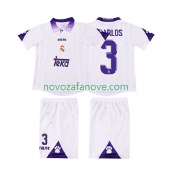 Nogometni Dres Real Madrid R CARLOS 3 1997 Retro Dječji Domaći 1998 Kratkih Rukava