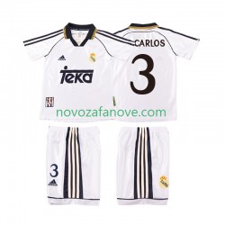 Nogometni Dres Real Madrid R CARLOS 3 2000 Retro Dječji Domaći 1998 Kratkih Rukava