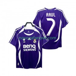 Nogometni Dres Real Madrid RAUL 7 2007 Retro Muški Gostujući 2006 Kratkih Rukava