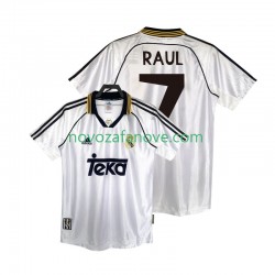 Nogometni Dres Real Madrid RAUL 7 2000 Retro Muški Domaći 1998 Kratkih Rukava
