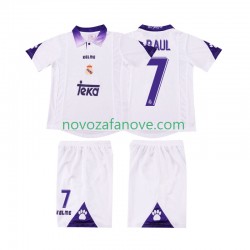 Nogometni Dres Real Madrid RAUL 7 1997 Retro Dječji Domaći 1998 Kratkih Rukava