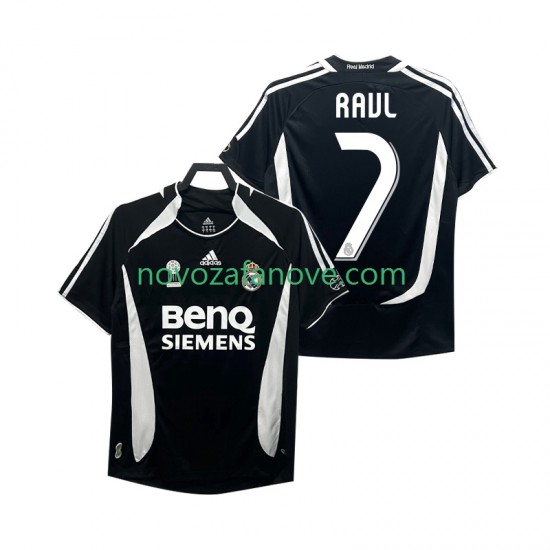Nogometni Dres Real Madrid RAUL 7 2007 Retro Muški Treći 2006 Kratkih Rukava