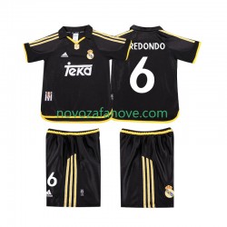 Nogometni Dres Real Madrid REDONDO 6 2001 Retro Dječji Gostujući 1999 Kratkih Rukava