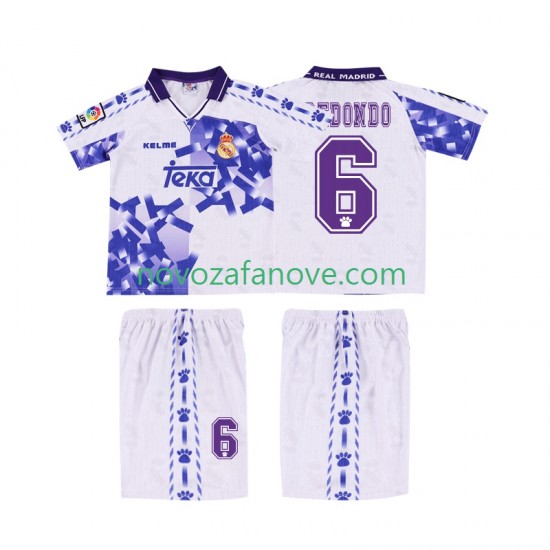Nogometni Dres Real Madrid REDONDO 6 1996 1997 Retro Dječji Treći Kratkih Rukava
