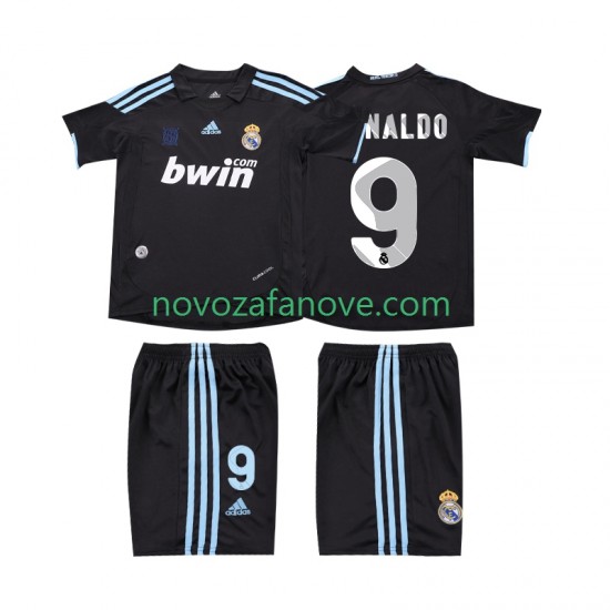 Nogometni Dres Real Madrid RONALDO 9 2009 Retro Dječji Gostujući 2010 Kratkih Rukava