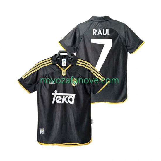 Nogometni Dres Real Madrid Raul 7 2001 Retro Muški Gostujući 1999 Kratkih Rukava