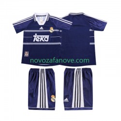Nogometni Dres Real Madrid Retro Dječji Gostujući 1998 1999 Kratkih Rukava
