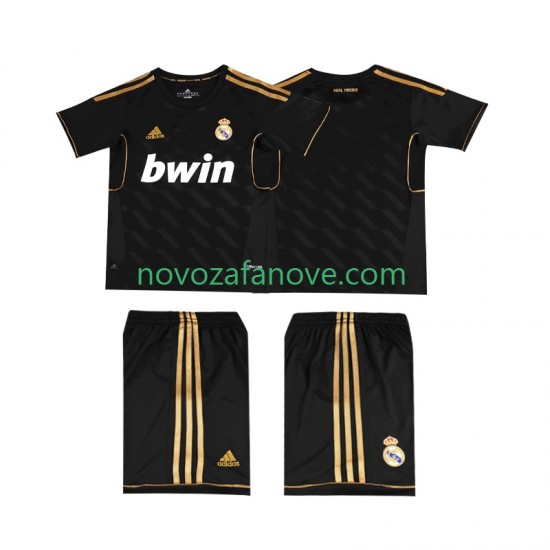 Nogometni Dres Real Madrid 2012 Retro Dječji Gostujući 2011 Kratkih Rukava