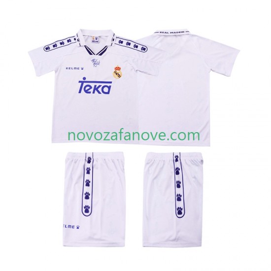 Nogometni Dres Real Madrid 1996 Retro Dječji Domaći 1994 Kratkih Rukava