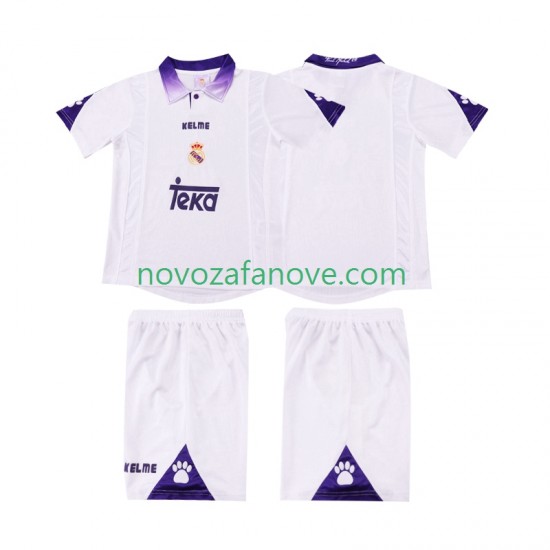 Nogometni Dres Real Madrid 1997 Retro Dječji Domaći 1998 Kratkih Rukava