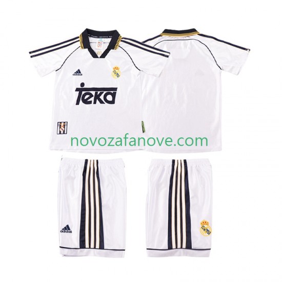 Nogometni Dres Real Madrid 2000 Retro Dječji Domaći 1998 Kratkih Rukava