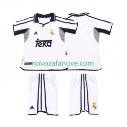 Nogometni Dres Real Madrid 2001 Retro Dječji Domaći 2002 Kratkih Rukava