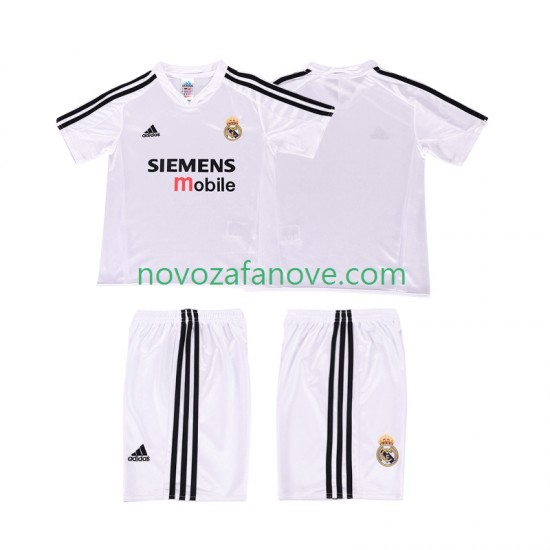 Nogometni Dres Real Madrid 5 Retro Dječji Domaći 2004 2002 Kratkih Rukava