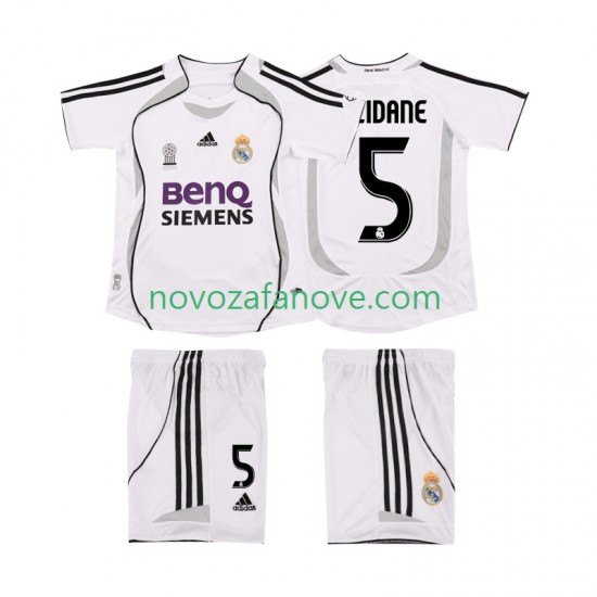 Nogometni Dres Real Madrid ZIDANE 5 2007 Retro Dječji Domaći 2006 Kratkih Rukava