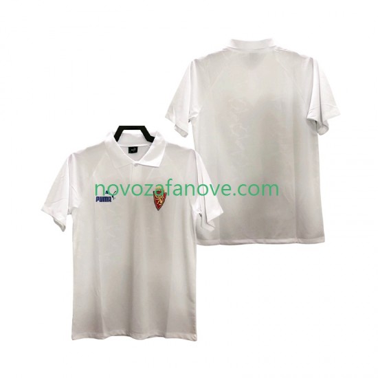 Nogometni Dres Real Zaragoza 1995 Retro Muški Domaći Kratkih Rukava