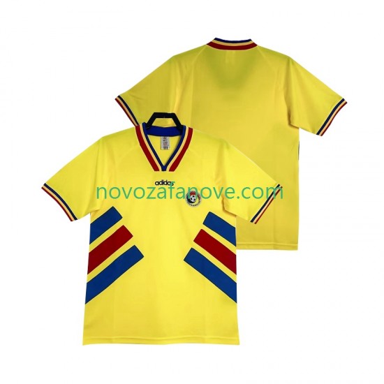 Nogometni Dres Rumunjska Retro Muški Domaći 1994 Kratkih Rukava