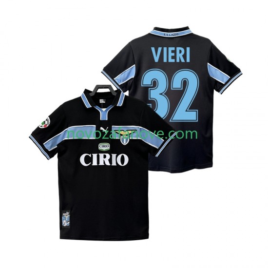 Nogometni Dres SS Lazio VIERI 32 Retro Muški Gostujući 1998 1999 Kratkih Rukava