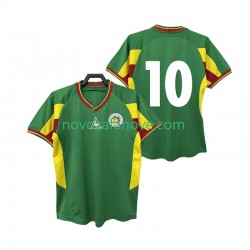 Nogometni Dres Senegal 10 Retro Muški Gostujući 2002 Kratkih Rukava