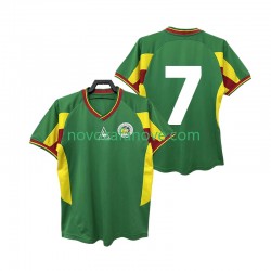 Nogometni Dres Senegal 7 Retro Muški Gostujući 2002 Kratkih Rukava
