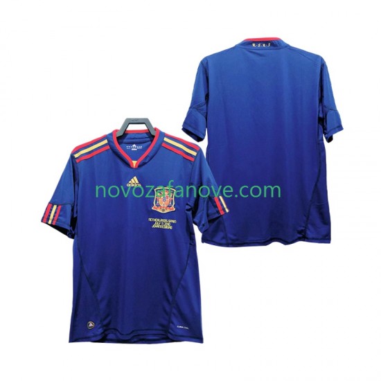 Nogometni Dres Španjolska Retro Muški Gostujući 2010 Kratkih Rukava