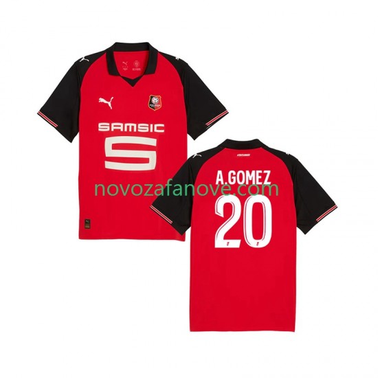 Nogometni Dres Stade Rennais Andres Gomez 20 Muški Domaći 2025-2026 Kratkih Rukava