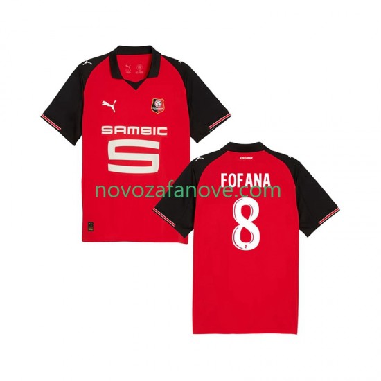 Nogometni Dres Stade Rennais Seko Fofana 8 Muški Domaći 2025-2026 Kratkih Rukava