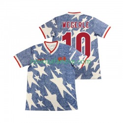 Nogometni Dres SAD WEGERLE 10 Retro Muški Gostujući 1994 Kratkih Rukava