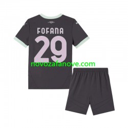 Nogometni Dres AC Milan Fofana 29 Dječji Treći 2024-2025 Kratkih Rukava