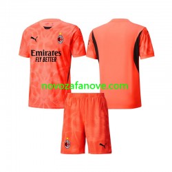 Nogometni Dres AC Milan Golmanski Dječji Četvrti 2024-2025 Kratkih Rukava
