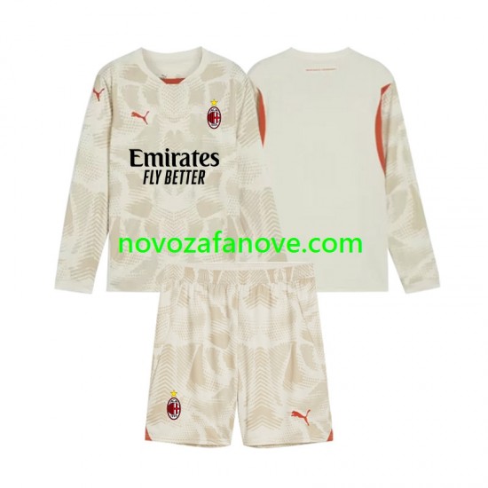 Nogometni Dres AC Milan Golmanski Dječji Treći 2024-2025 Dugim Rukavima