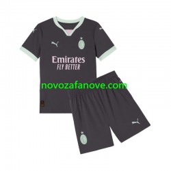 Nogometni Dres AC Milan Dječji Treći 2024-2025 Kratkih Rukava