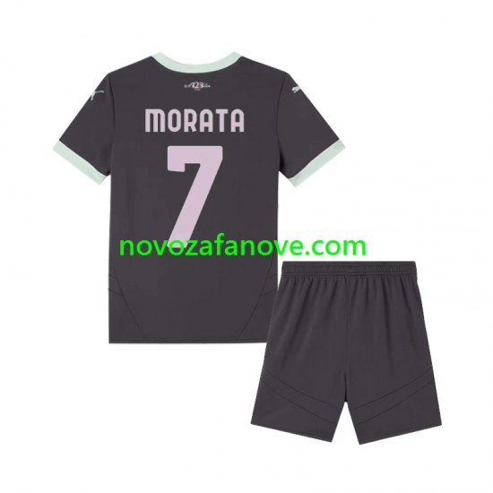 Nogometni Dres AC Milan Morata 7 Dječji Treći 2024-2025 Kratkih Rukava