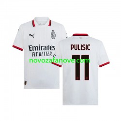 Nogometni Dres AC Milan PULISIC 11 Muški Gostujući 2024-2025 Kratkih Rukava
