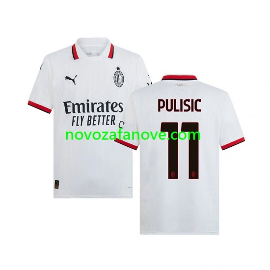Nogometni Dres AC Milan PULISIC 11 Muški Gostujući 2024-2025 Kratkih Rukava