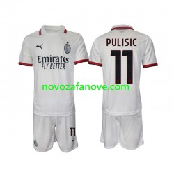 Nogometni Dres AC Milan Pulisic 11 Dječji Gostujući 2024-2025 Kratkih Rukava