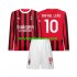 Nogometni Dres AC Milan Rafael Leao 10 Dječji Domaći 2024-2025 Dugim Rukavima