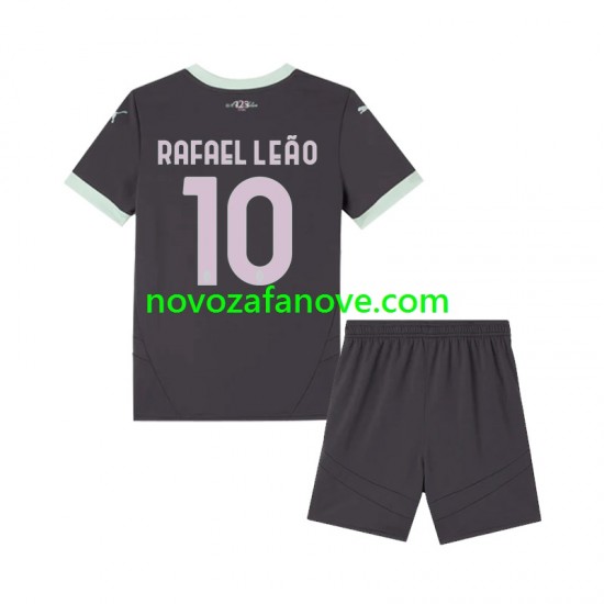 Nogometni Dres AC Milan Rafael Leao 10 Dječji Treći 2024-2025 Kratkih Rukava