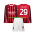 Nogometni Dres AC Milan Youssouf Fofana 29 Dječji Domaći 2024-2025 Dugim Rukavima