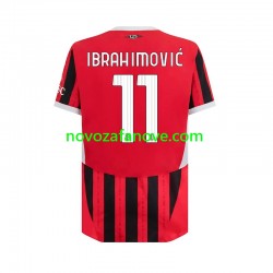 Nogometni Dres AC Milan Ibrahimović 11 Muški Domaći 2024-2025 Kratkih Rukava