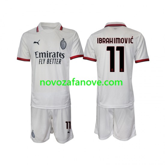 Nogometni Dres AC Milan Ibrahimović 11 Dječji Gostujući 2024-2025 Kratkih Rukava