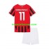 Nogometni Dres AC Milan Ibrahimović 11 Dječji Domaći 2024-2025 Kratkih Rukava