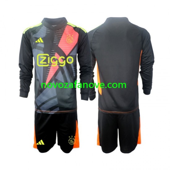 Nogometni Dres AFC Ajax Golmanski Dječji Domaći 2024-2025 Dugim Rukavima