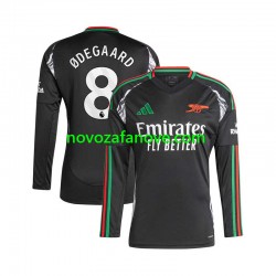 Nogometni Dres Arsenal Martin Odegaard 8 Muški Gostujući 2024-2025 Dugim Rukavima