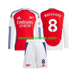 Nogometni Dres Arsenal Martin Odegaard 8 Dječji Domaći 2024-2025 Dugim Rukavima